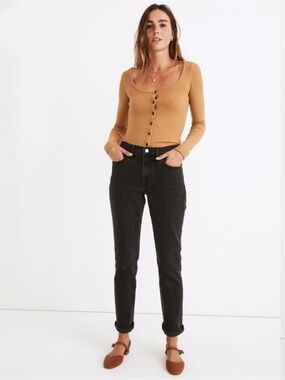 NWT Madewell Petite Slim Boyjean Lunar Wash Comfort Stretch